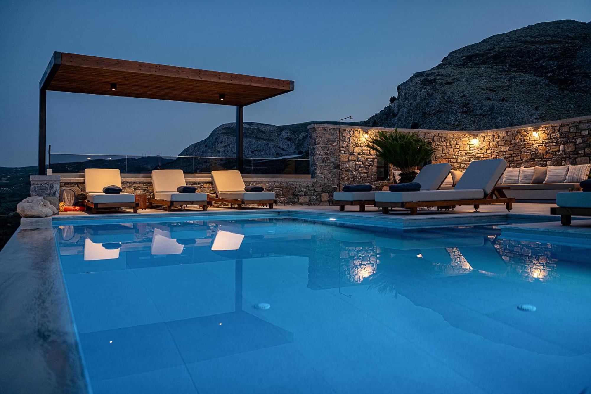 Villa Amavi - Private Heated Pool Kato Asites Exteriér fotografie