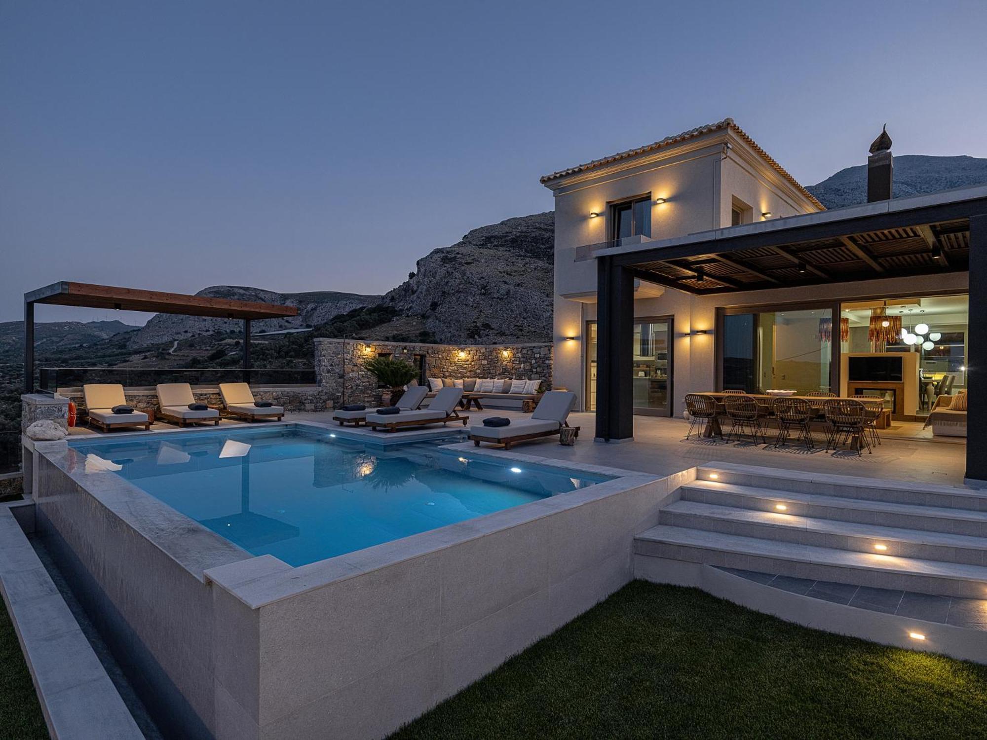 Villa Amavi - Private Heated Pool Kato Asites Exteriér fotografie